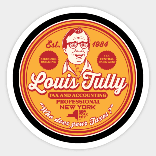 Louis Tully Tax and Accounting Parody Sticker